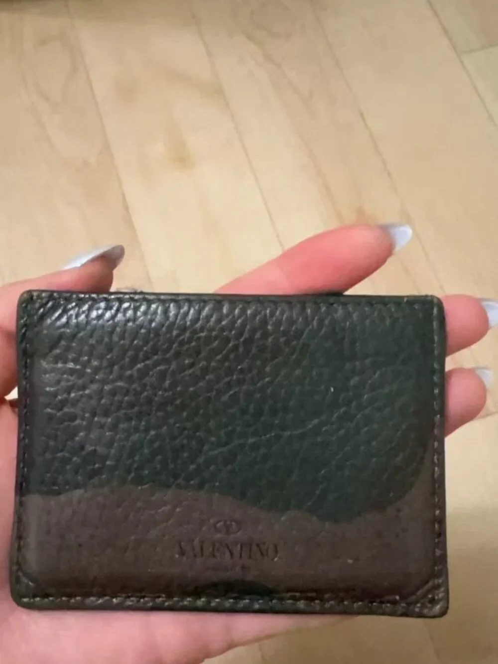 Valentino Garavani Men's Rockstud Camouflage Jacquard Cardholder